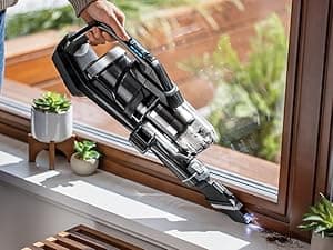 Bissell ICONPet Turbo Vacuum with Powerful Turbo Boost Suction, Tangle Free Brush Roll, & Parking Break, LED Crevice + Dusting Brush Tool, LED Motorized TurboBrush Tool, & Wall Mount. Color May Vary