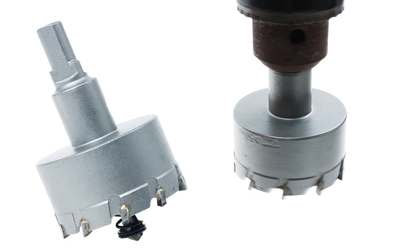 AUTOTOOLHOME 2 inch (50mm) Metal Steel Hole Saw Tooth Carbide Tip TCT Drill Bits Kit for Thick Metal Wood