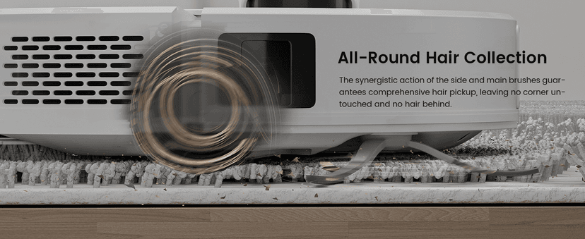 Robot Vacuum with All-in-One Station, Dual Mops with 12 mm Auto-Lift and Carpet Detection, Auto Dust Collection, 6000 Pa Suction, 180 Mins Runtime, Auto Mop Washing & Drying