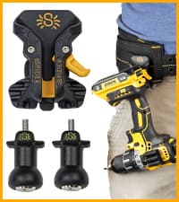 Spider Tool Holster - Improve The Way You Carry Your Power Drill, Driver, Multitool, Pneumatic, Multi-Tool and More on Your Belt - Compatible With All Major Tool Brands