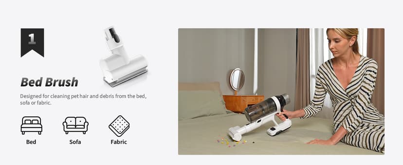 Cordless Vacuum Cleaner, 2 Batteries 110 Mins Runtime Vacuum Cleaners for Home, 550W 45KPA 15-in-1 Stick Vacuum with Charging Dock, Handheld Vacuum Cordless for Pet Hair Carpet Hardwood Floor