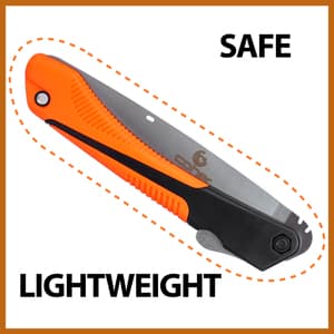Folding Hand Saw for Tree Pruning, Camping, Gardening, Hunting. Cutting Wood, PVC, Bone with Ergonomic Handle Design