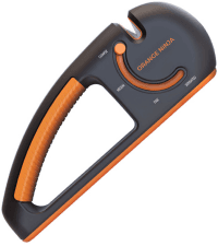 Sharp Pebble Electric Chainsaw Sharpener Kit - Comes with Chain Saw Sharpener Tool, 4 File Size Sharpening Wheel Bits, Angle Attachment, Wrench & eBook