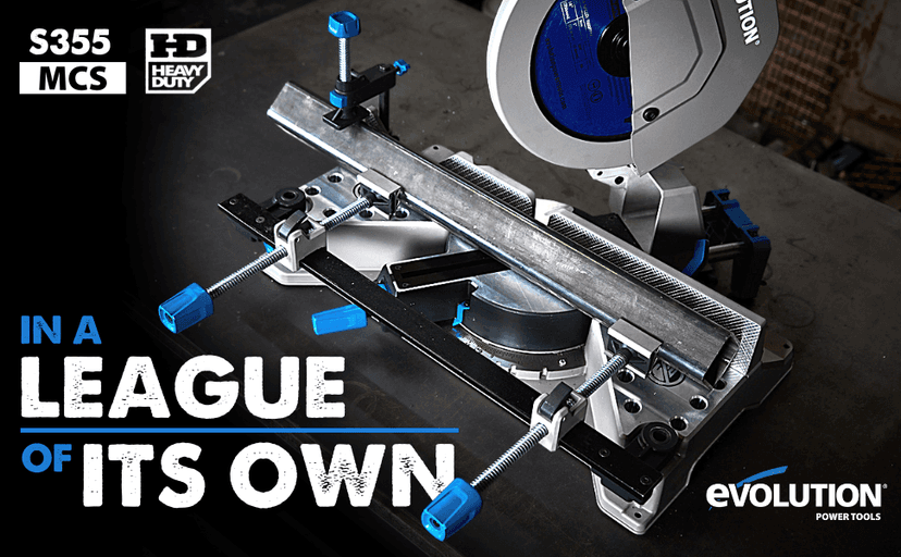 Evolution S355MCS 14" Metal Cutting Mitering Chop Saw/Heavy Duty