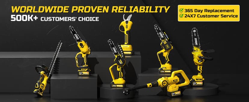 IMOUMLIVE 2-IN-1 Cordless Pole Saw & Mini Chainsaw, 21V 3.0Ah Battery Powered 6 Inch Electric Pole Chainsaw, 6.6 LB Lightweight, 14.8-Foot MAX Reach Pole Saw for Tree Trimming