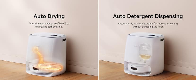 Narwal Freo X Ultra Robot Vacuum and Mop Combo, 8200Pa Robot Mop & Vacuum, Auto Mop Drying/Washing, Self-Empty, Zero-Tangling, DirtSense™, Maintenance-Free Base Station, Self-Contained Dust Processing