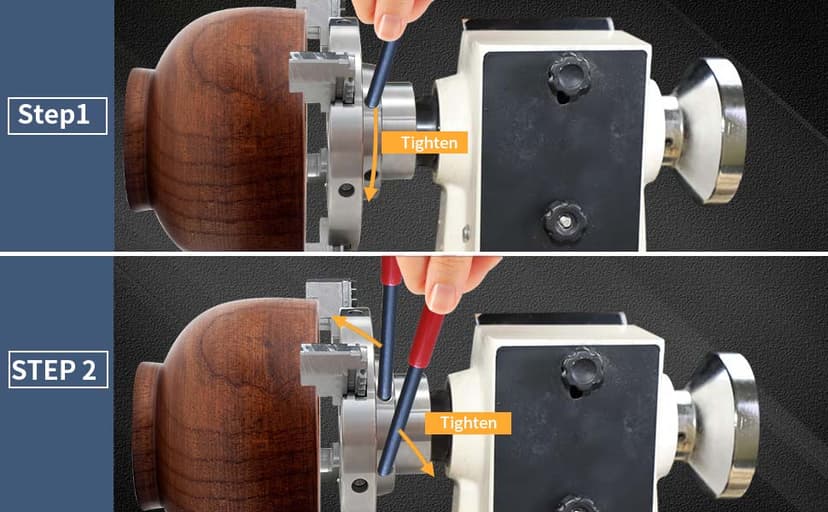 6 Inch Wood Lathe Chuck Set 4 Jaws Self-Centering Lathe Chucks Thread 1 x 8TPI Lathe Chuck for Woodturning