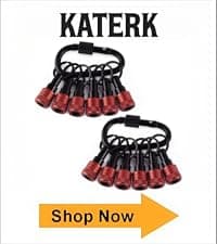 Push to Unlock,Katerk 6pcs 1/4 inch Hex Shank Aluminum Alloy Screwdriver Bit Holder Light-Weight Quick-Change Extension Bar Keychain Drill Screw Adapter Portable,Black Carabiner,Tool Gifts for Men