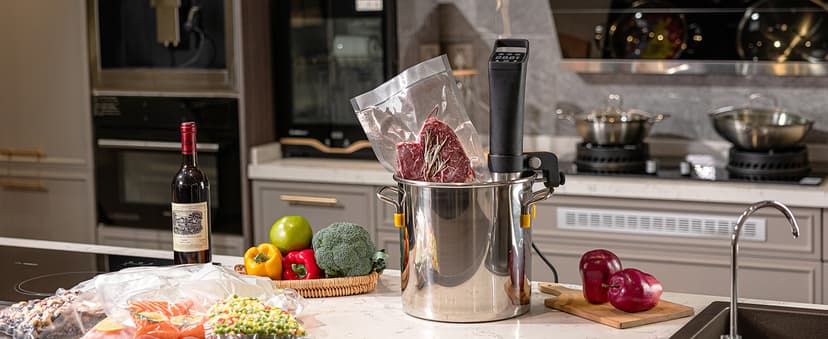 Vacuum Sealer Machine Powerful 90Kpa Precision 6-in-1 Compact Vacuum Food Preservation System Built-in Cutter, 2 Bag Rolls & 5 Pre-cut Bags, Dry&Moist Modes Smart Suction, ETL Listed (Copper)