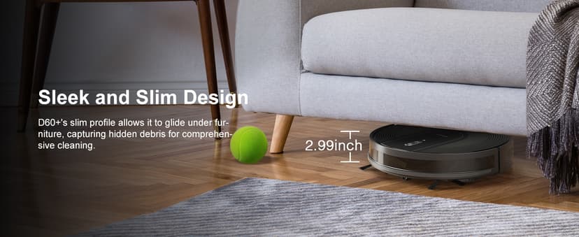 Robot Vacuum Cleaner with Self-Emptying Base – 9000Pa Suction, 85 Days of Dust Storage, Wi-Fi/App/Alexa Control – Ideal for Hard Floors, Low Carpets, and Pet Hair