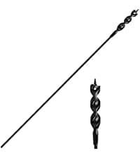 10-Piece Masonry Drill Bit Set for Concrete Tile Glass Ceramic Brick,1/8 to 1/2 Inch Drilling Bits with Triangle Handle,Tungsten Steel Alloy Tip.(Black)