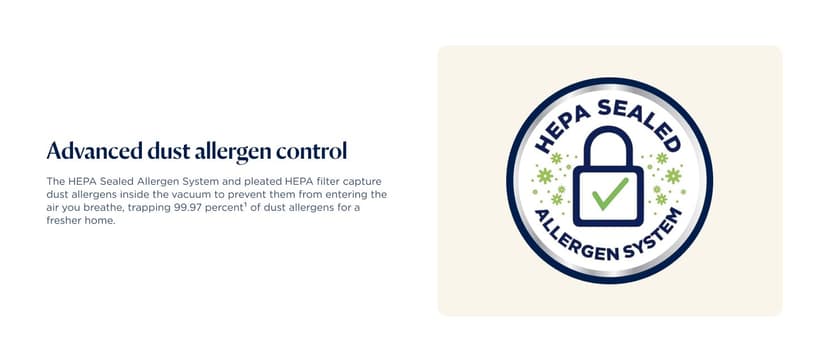 Bissell SurfaceSense Allergen Lift-Off Pet Upright Vacuum, with Tangle-Free Multi-Surface Brush Roll, LED Headlights, & Lift-Off Technology