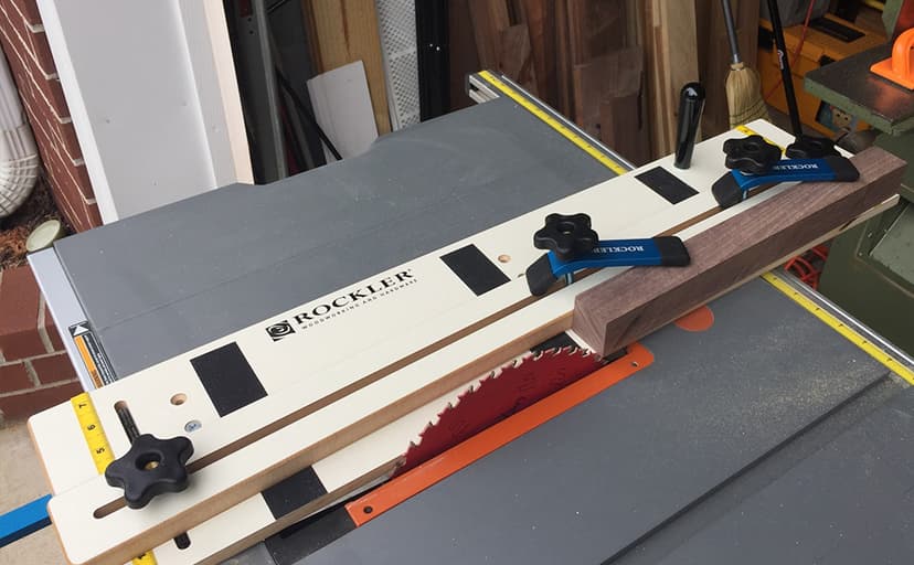 Rockler Taper Jig/Straight Line Jig - Power Tool Accessory Jigs Makes Tapered Cuts Fast - Wood Cutting Jig is Perfect for Chair Legs - Hardware Jig Includes 36” Miter Bar – Table Saw Accessories