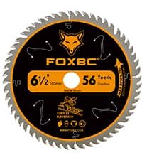 FOXBC 6-1/2 inch Circular Saw Blade 40T 60T Combo Pack, Ultra Fine Finish for Wood Cutting, Thin-Kerf with 5/8" Arbor