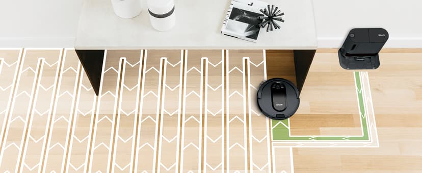 Shark RV912S EZ Robot Vacuum with Self-Empty Base, Bagless, Row-by-Row Cleaning, Perfect for Pet Hair, Compatible with Alexa, Wi-Fi, Dark Gray