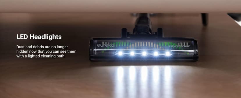 Eureka Lightweight Cordless Stick Vacuum Cleaner Convenient for Hard Floors, Rechargeable Handheld Vacuum Cleaner Portable with Powerful Motor Efficient Suction, RapidClean Ultra NEC370GR, Moss Green