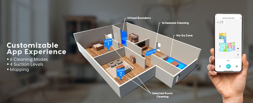 Vacmaster V10i 3-in-1 Robot Vacuum and Mop Combo with Self-Empty Station for 45 Days, LiDAR Navigation,3000Pa Strong Suction, Multi-Floor Mapping for Homes with Pets, Carpet & Hard Floors