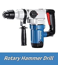 DongCheng Hammer Drill 6A,1/2 Inch Keyed Chuck, 0-3000 RPM/45000 BPM Impact Drill with 15PCS Drilling Bits for Brick Wall, Metal & Wood, DZJ05-13