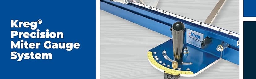 Kreg KMS7102 Table Saw Precision Miter Gauge System - Factory Calibrated - with Miter Gauge Fence & Bar - Miter Gauge for Table Saw
