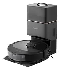 roborock S8+ Robot Vacuum, Sonic Mop with Self-Empty Dock, Stores up to 60-Days of Dust, Auto Lifting Mop, Ultrasonic Carpet Detection, 6000Pa Suction, Black
