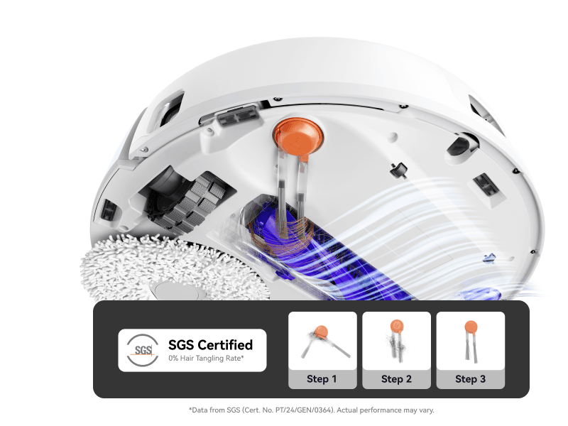 NARWAL Freo Pro Robot Vacuum and Mop Combo, Tangle Free Robot Mop, 8500Pa Powerful Suction, Self-Emptying, Auto Mop Washing, Auto Drying, Obstacle Avoidance, Ideal for Pet Hair and Hard Floor