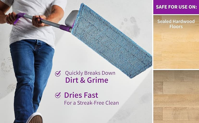 Rejuvenate High-Performance Professional Hardwood Floor Cleaner Streak-Free Formula Eliminates The Toughest Dirt and Grime with Little Effort 128oz