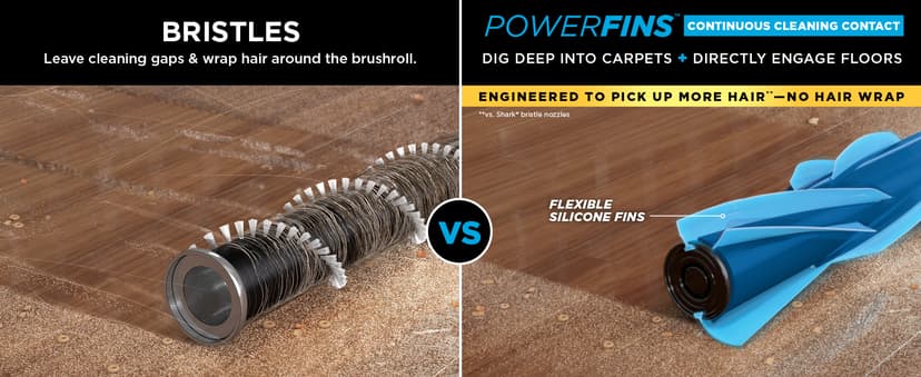 Shark Vertex Pro Cordless Vacuum Cleaner with HEPA Filter, Lightweight, Portable, Removable Handheld, Self Cleaning DuoClean PowerFins, 120-min Runtime, IQ Display, Black/Silver, IZ682H