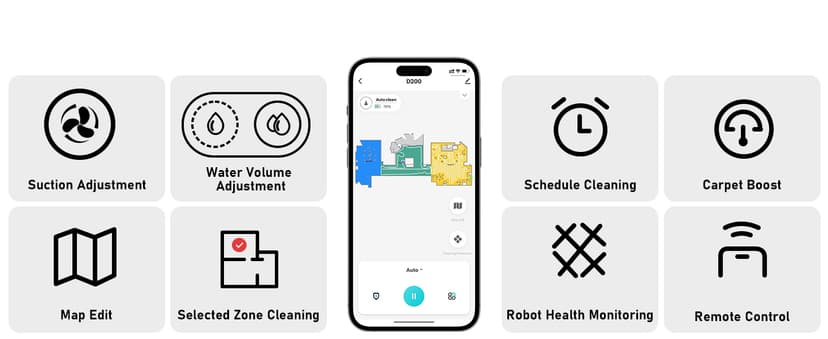 NADALY D200 Robot Vacuum and Mop Combo, Lidar Navigation Robot Vacuum Cleaner, 6000Pa Suction, 200Mins Runtime, Wi-Fi/App/Alexa Control, Self-Recharging Robotic Vacuum for Carpet Pet Hair Hard Floor
