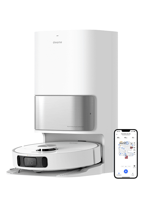 DREAME L10s Pro Ultra Heat Robot Vacuum and Mop Combo, Mop Extend, 7000Pa Suction, Auto Robot Care and Maintenance, 136°F Hot Water Mop Self-Cleaning, Obstacle Avoidance, Ideal for Hair, Carpets