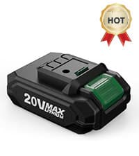 KIMO Hammer Drill - 20V 2X Battery Hammer Drill Cordless Drill Set, 350 In-lb Torque, 3/8" Keyless Chuck, 1350 RPM, 21+3 Position,14pcs Drill/Driver Bits, Power Drill Drivers for Concrete Brick Wall