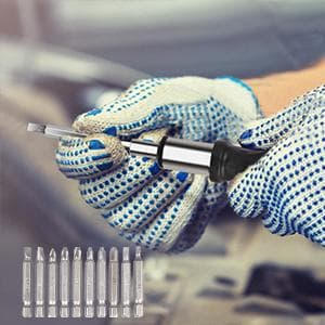 jar-owl 21V Tool Set with Drill, 350 in-lb Torque, 0-1350RMP Variable Speed, 10MM 3/8'' Keyless Chuck, 18+1 Clutch, 1.5Ah Li-Ion Battery & Charger for Home Tool Kit