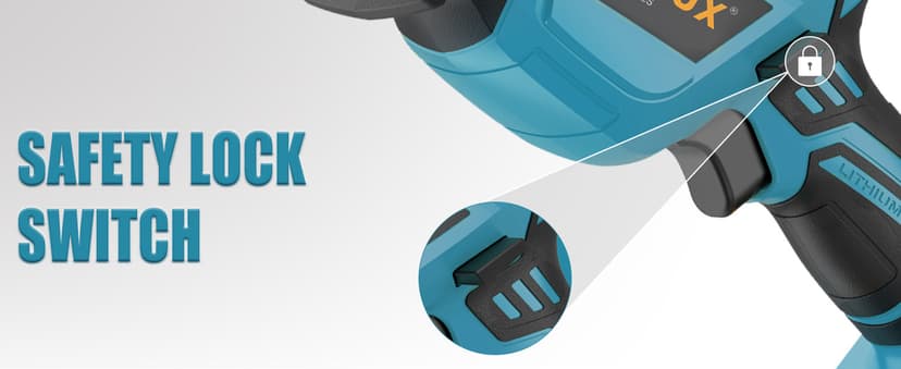 Cordless Reciprocating Saw 20V with 2 Batteries & Charger, Variable Speed 0-3000SPM, Tool-Free Blade Change, Includes 4 Saw Blades for Wood, Metal, PVC and Tree Cutting