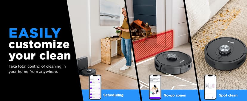 Shark RV2310AE Matrix Self-Emptying Robot Vacuum with Bagless, 45-Day Capacity, Self-Cleaning Brushroll for Pet Hair, No Spots Missed on Carpets & Hard Floors, Precision Home Mapping, Wi-Fi, Black