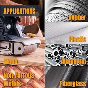 POWERTEC 3 x 21 Inch Sanding Belts, 10PK, 80 Grits Aluminum Oxide Sandpaper, 3x21 Sanding Belt for Portable Belt Sander, Woodworking, Paint Sanding, Metalworking, Rust Removal, Polishing (110430)