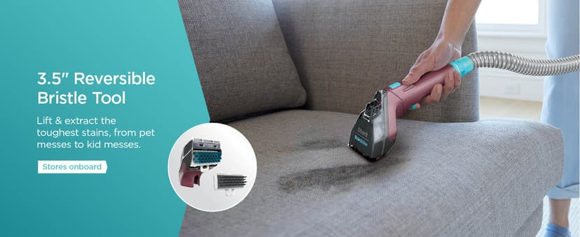 Shark Carpet Cleaner Machine, Portable Upholstery StainStriker, Spot, Odor & Stain Remover, 2 Carpet Cleaner Solutions, 3 Tools, Perfect for Pet Hair, Area Rugs, Couches, Burgundy, PX203BRN