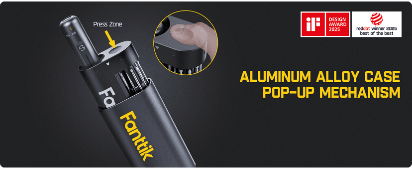 Fanttik F2 Master Mini Cordless Rotary Tool Kit, NeoPulse Motor, 5 Variable Speed, 25000 RPM, Revostor Hub, 35 Accessories, for 3D Printer Sanding, Polishing, Drilling, Carving, DIY Crafts