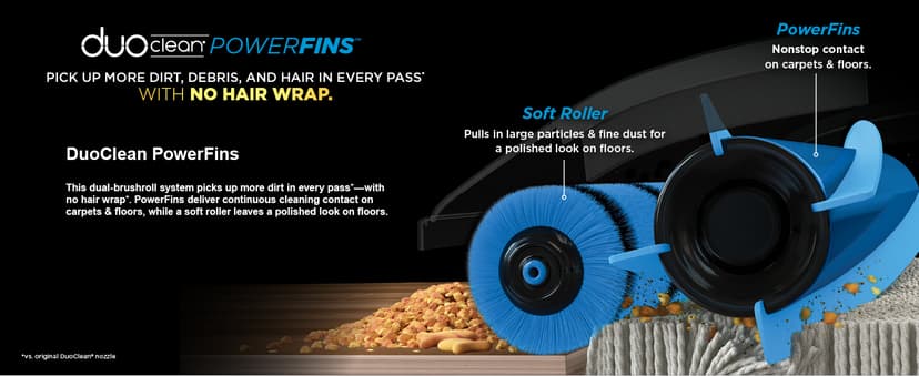 Shark Vertex Pro Cordless Vacuum Cleaner with HEPA Filter, Lightweight, Portable, Removable Handheld, Self Cleaning DuoClean PowerFins, 120-min Runtime, IQ Display, Black/Silver, IZ682H