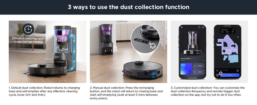 Eureka Robot Vacuum with Bagless Self Emptying Station, 2 in 1 Robotic Vacuum and Mop Combo, 60-Day Capacity, 4000Pa Suction, Auto Lifting Mop, LiDAR Navigation,NER E10s