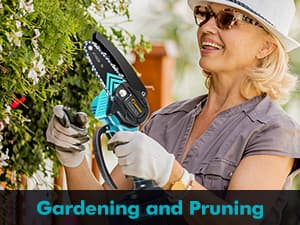 Saker Mini Chainsaw,Portable Electric Chainsaws Cordless,Handheld Chain Saw Pruning Shears Chain Saws for Tree Branches,Courtyard,Household and Garden,Christmas Gifts for Men Dad Husband Women