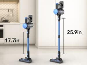 N8 Cordless Vacuum Cleaner, Lightweight Stick Vacuum with Powerful Suction, 2200mAh Battery, 40 Mins Runtime, Self-Standing, Rechargeable Vacuum Cleaners for Home Hardwood Floor Carpet Pet Hair