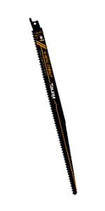 TOLESA 12 Pack CR-V Sawzall Pruning Blades 6 Inch+9 Inch for Tree Branch Root Wood Cutting, Reciprocating Saw Blade for Professional, DIYer, Gardener(Christmas Gift)