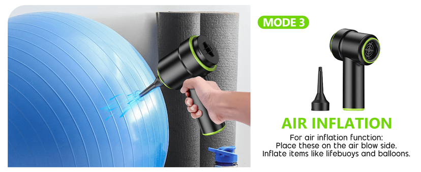 CODN Handheld Car Vacuum Portable Cordless 12000PA, 2 in 1 Handheld Vacuum Cleaner and Air Duster with Multi-Nozzles and LED Light, Mini Hand Held Vacuum Rechargeable for Home, Car, Office, Pet Hair