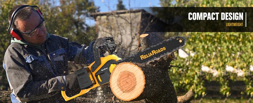 16-Inch Brushless Chainsaw, 40V (2 x 20V MAX) Cordless Battery Powered Chain Saw Compatible DeWALT Battery, Ideal for Wood/Tree Cutting, Pruning, Tool Only (Battery Not Included)