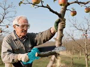 2-in-1 Cordless Pole Saw & 8'' Mini Chainsaw,Forest Ranger Approved Electric Handheld Chain Saw with 2× 21V 4.0Ah Rechargeable Batterie&Charger, Auto Oiling Multi-Angle,Max 16Ft Saw for Tree Trimming