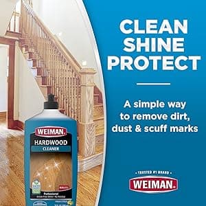 Weiman Hardwood Cleaner for Finished Hardwood Floors, Engineered Floors, Laminate - Streak-Free Results, EPA Safer Choice Certified, 32 oz