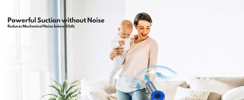Cordless Vacuum Cleaner, Super Power Suction Stick Vacuum Cleaners with 2200 mAh Battery,8-in-1 Lightweight Self-Standing, 35 Mins Runtime for Home Hard Floor Low-Pile Carpet Pet Hair