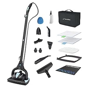 Euroflex Vapour Pro 20-Piece Steam Mop with Built-In All-in-One Portable Steam Cleaner; Ranked #1 by Good Housekeeping; 295°F & 50 PSI; Kills 99.9% Bacteria & Viruses (H1N1); 5-Year Warranty