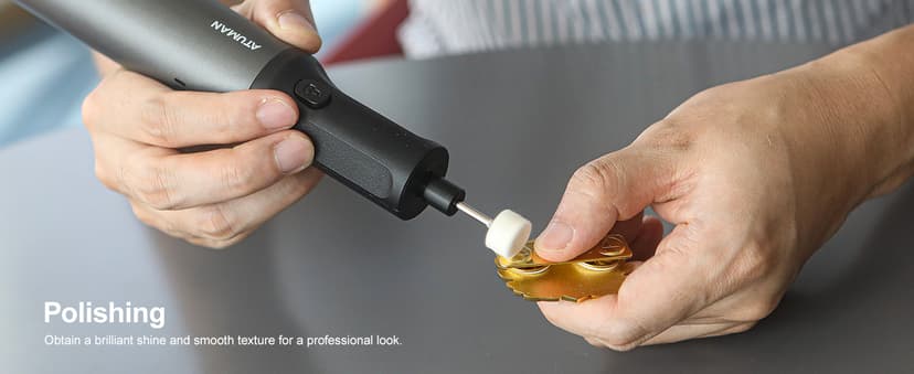 ATuMan Cordless Rotary Tool Kit, 7.2V with Higher Torque, More Powerful, 5 Speeds 10000 to 28000 RPM, with 42 Accessories, Multi Purposes, Sanding, Polishing, Drilling, Etching, Engraving, DIY Crafts