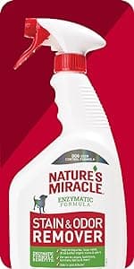 Nature's Miracle Hard Floor Cleaner, 24 Ounces, Dual-Action Stain And Odor Remover Works To Remove Tough Pet Stains And Odors On Sealed Wood And Hard Floor Surfaces