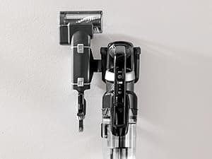 Bissell ICONPet Turbo Vacuum with Powerful Turbo Boost Suction, Tangle Free Brush Roll, & Parking Break, LED Crevice + Dusting Brush Tool, LED Motorized TurboBrush Tool, & Wall Mount. Color May Vary